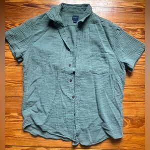 Jcrew short sleeve cotton gauze shirt